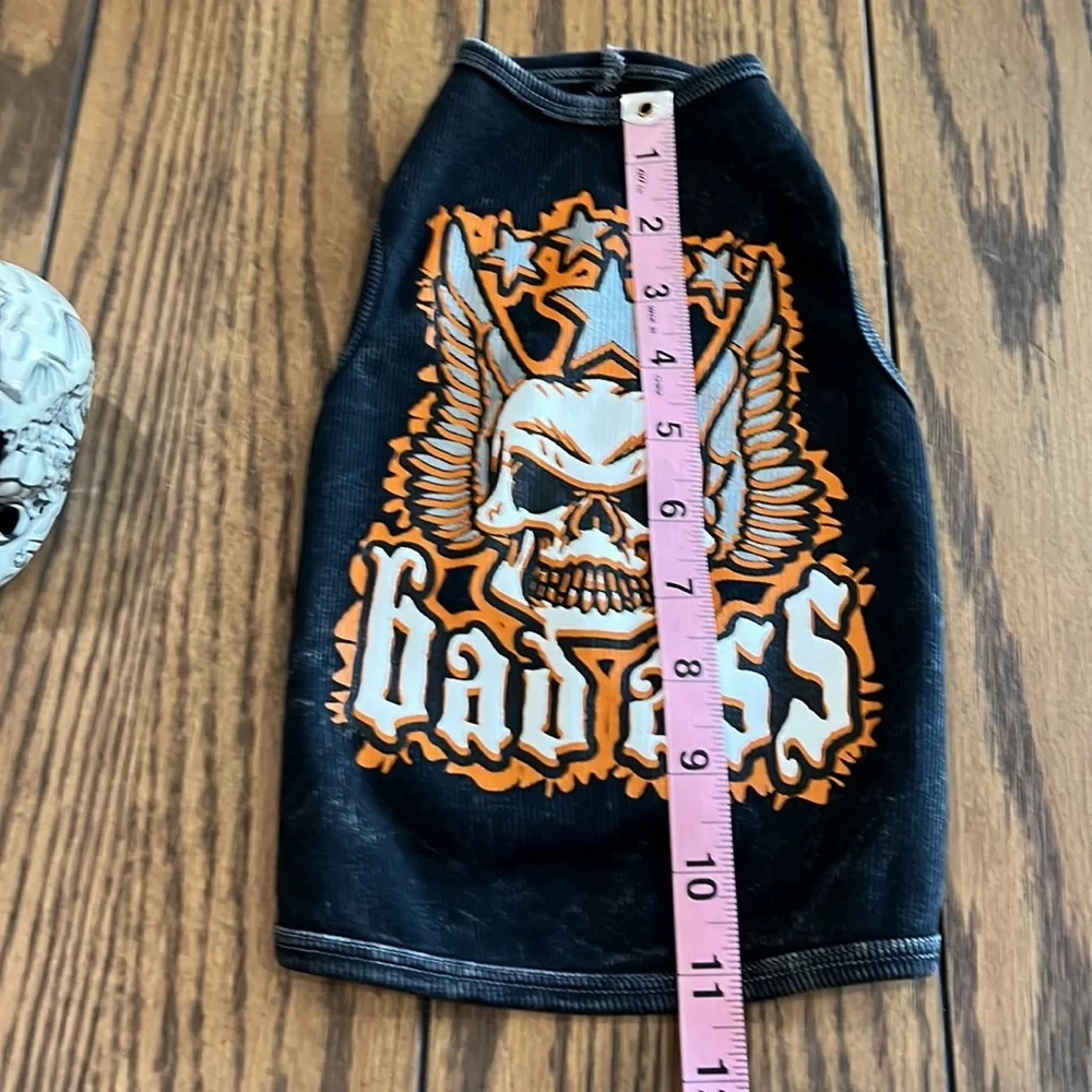 Bad Ass doggie tank size M🐶🎃💙